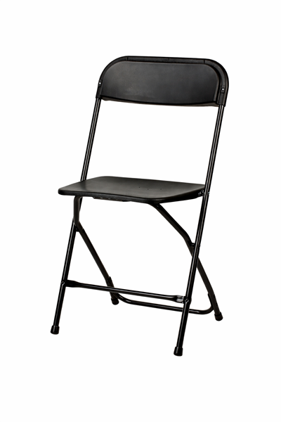 Arizona - Prof. klapstol i plast og stål - sort