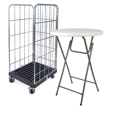 12 x Ohio Cafebord Ø81 x 110 - Hvid