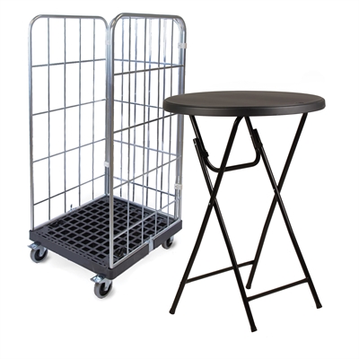 12 x Ohio Cafébord Ø81 x 110 - Sort